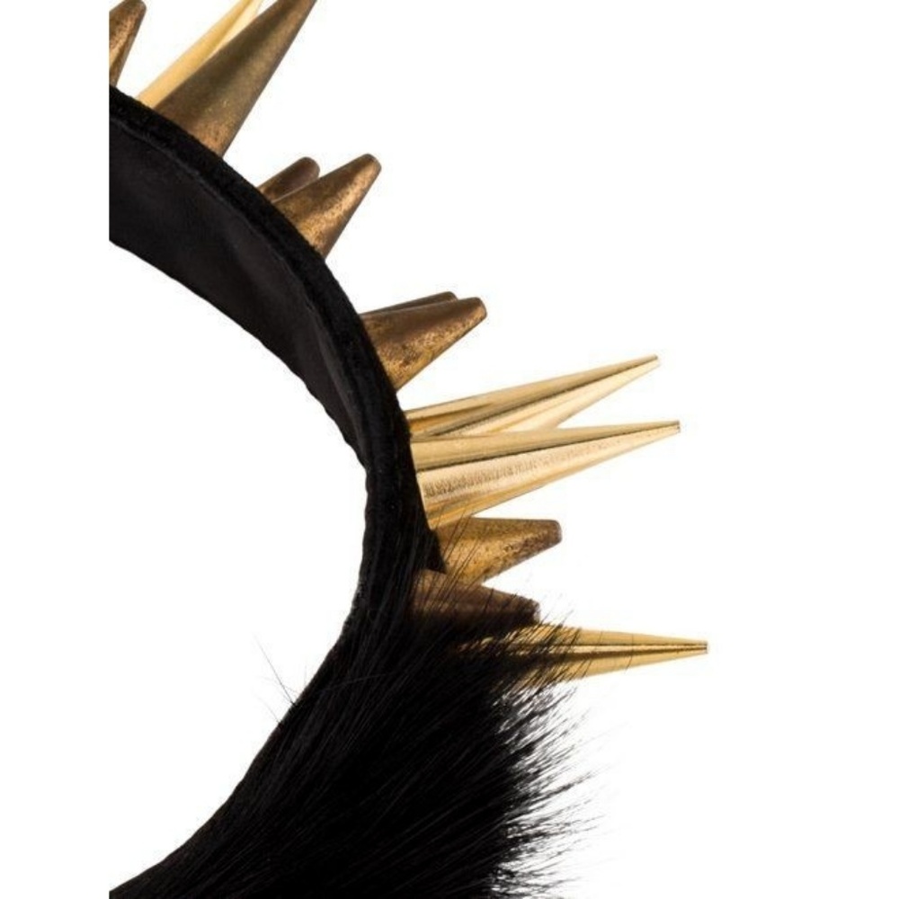 Authentic Giuseppe Zanotti Spike & Mink Fur Choker - Picture 5 of 7